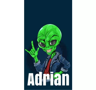 Iphone sticker alien karakter sfeer - TenStickers