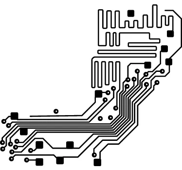 Sticker elektronisch circuit computer - TenStickers