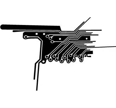 Sticker circuit van electriciteit - TenStickers