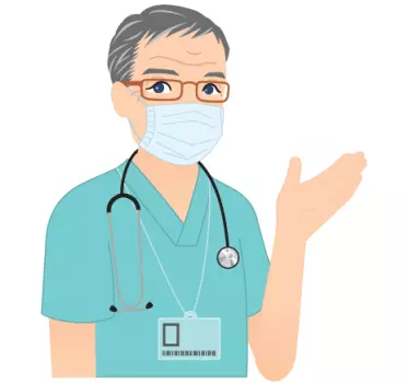 Gemaskerde Dokter Muursticker - TenStickers