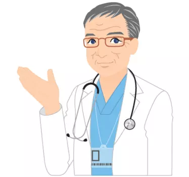Muursticker Zwaaiende Dokter - TenStickers