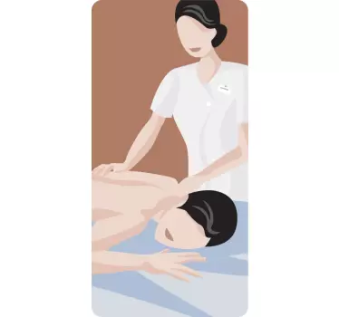 Massage muur sticker - TenStickers