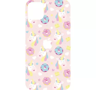 Iphone sticker eenhoorns en snoepjes - TenStickers