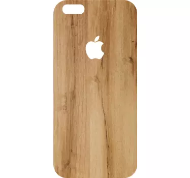 Iphone sticker houten textuur cover - TenStickers