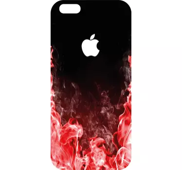 Iphone sticker vlammenrookpatroon - TenStickers