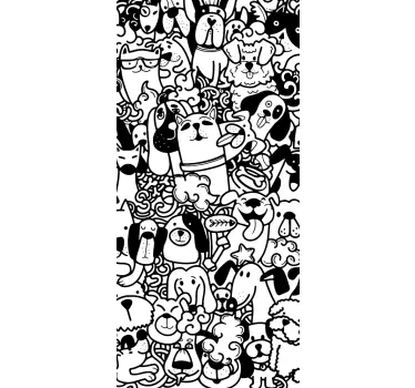 Huawei sticker met speelse hondenmotieven - TenStickers