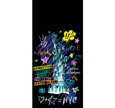 Huawei sticker vrijheidsymbool nyc - TenStickers