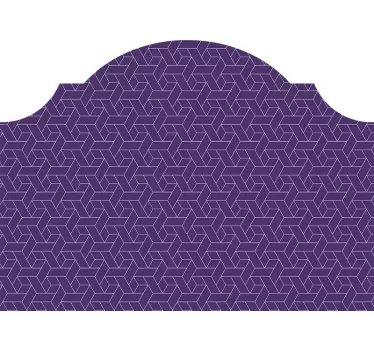 Sticker bed hoofdeinde geometrisch patroon - TenStickers