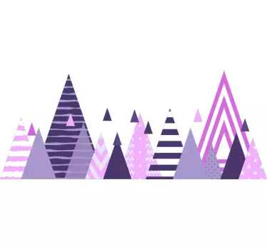 Sticker geometrische vormen dennenappelvormen - TenStickers