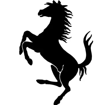 Autosticker steigerend paard Ferrari - TenStickers