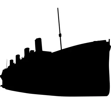 Krijtbord sticker vintage cruise ship - TenStickers