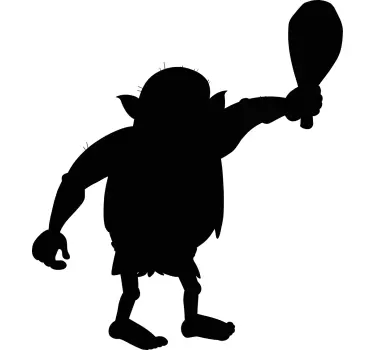 Krijtbord sticker fantasie figuur silhouet - TenStickers