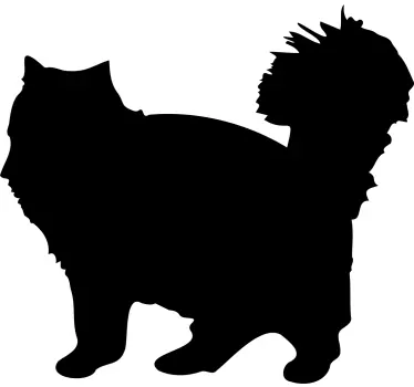 Krijtbord sticker kat silhouet ontwerp - TenStickers