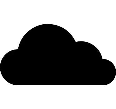 Krijtbord sticker cloud krijtbordpaneel - TenStickers