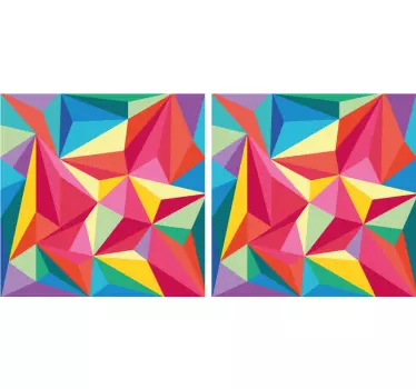 Sticker geometrische vormen levendig element - TenStickers
