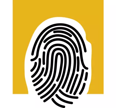 Sticker geometrische vormen vingerafdrukpatroon - TenStickers