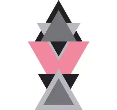 Sticker geometrische vormen driehoekig patroon elementen - TenStickers