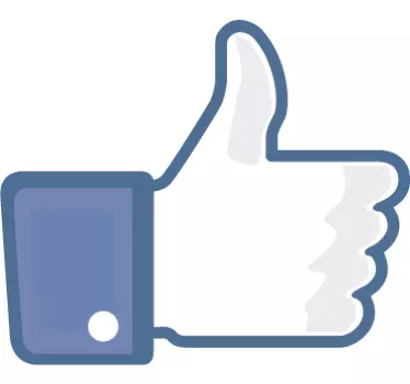 Sticker vind ik leuk fb duim - TenStickers