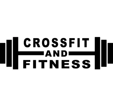 Drank sticker crossfit halterstang bord - TenStickers