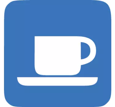 Sticker teken cafetaria - TenStickers