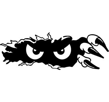 Autosticker monocolor glurende ogen ontwerp - TenStickers
