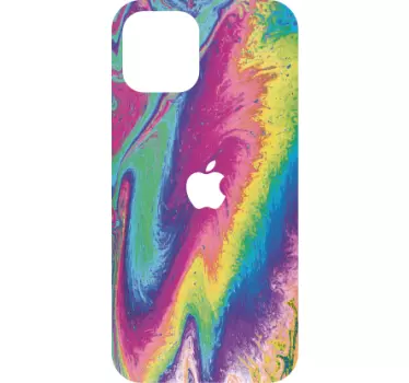 Iphone sticker levendige vloeibare kleuren - TenStickers