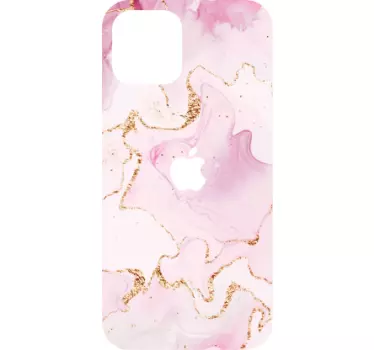 Iphone sticker roze marmer effect - TenStickers