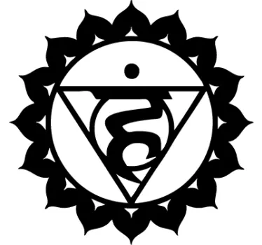 Sticker symbool chakra visuddha - TenStickers