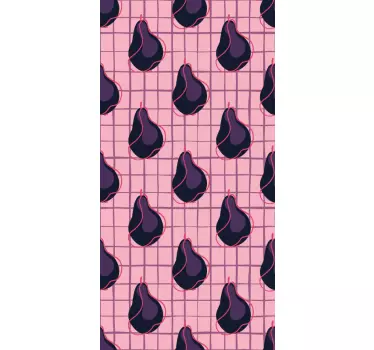 Iphone sticker stijlvol perenpatroon - TenStickers