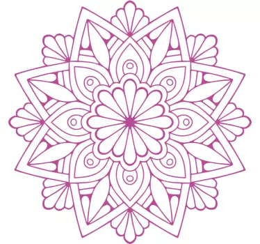 Sticker geometrische vormen uitgebreid botanisch element - TenStickers