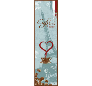 Sticker ijskast Franse koffie - TenStickers