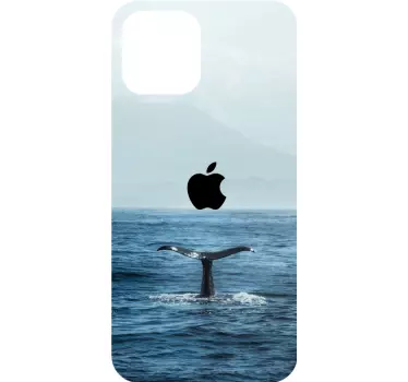 Walvisstaart spatten iPhone sticker - TenStickers
