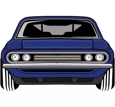 Klassieke voorkant auto sticker - TenStickers