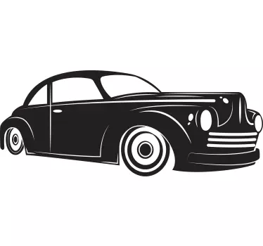 Klassieke illustratie auto sticker - TenStickers