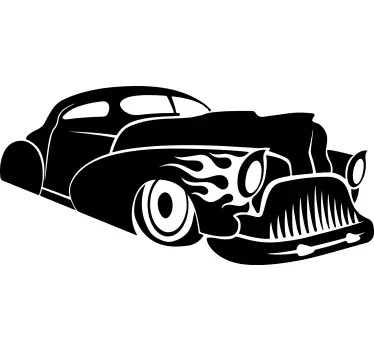 Klassiek vlamontwerp auto sticker - TenStickers