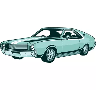 Auto sticker Amerikaanse legende muscle auto - TenStickers