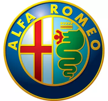 Autosticker embleem alfa romeo - TenStickers