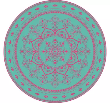 Mandala-motiefillustratie sticker bed hoofdeinde - TenStickers