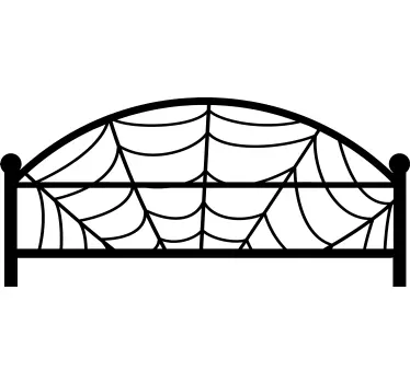 Sticker bed hoofdeinde webbed hoofdeinde accent - TenStickers