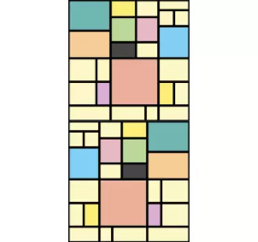 Levendig geometrisch element iPhone sticker - TenStickers