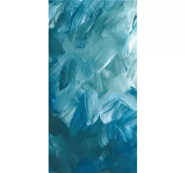 Iphone sticker aqua penseelstreken - TenStickers