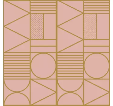 Sticker geometrische vormen motiefarrangement - TenStickers