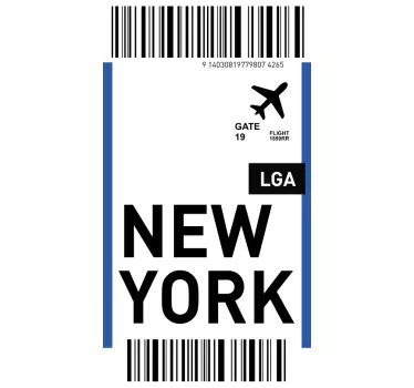 Instapkaart new york huawei sticker - TenStickers