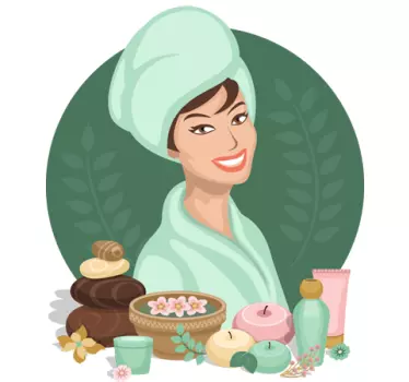 Muursticker Wellnes Spa - TenStickers