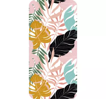 Abstracte tropische bladeren iPhone sticker - TenStickers