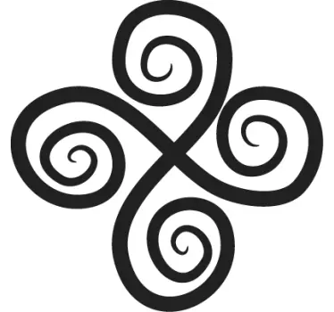 Sticker geometrische vormen elegante draai element - TenStickers
