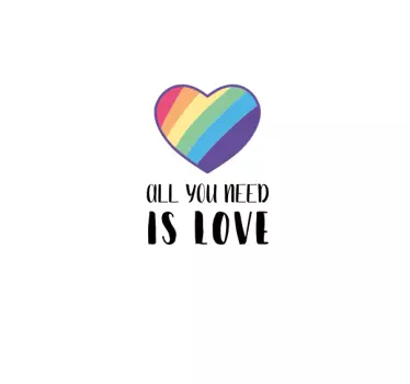 Trots hart bericht iPhone sticker - TenStickers