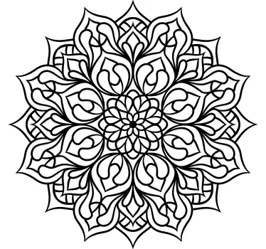 Sticker geometrische vormen elegant mandala motief - TenStickers