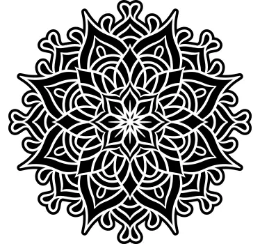 Complex motief sticker geometrische vormen - TenStickers