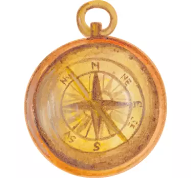 Caravan sticker vintage navigatietool - TenStickers
